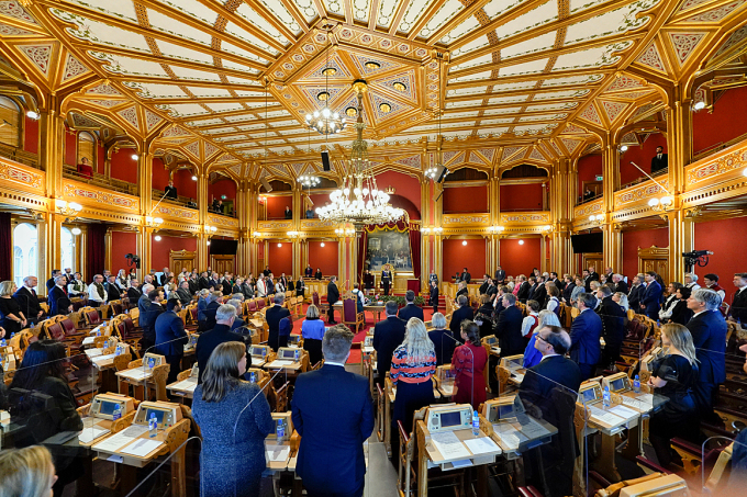 From the opening of the 165th Storting. Photo: Heiko Junge / NTB