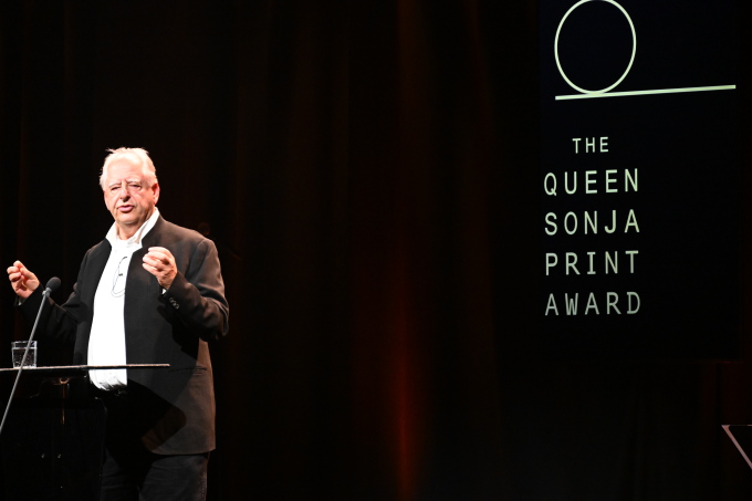 William Kentridge received the QSPA Lifetime Achievement Award for his lifelong career in art. Photo: Sven Gj. Gjeruldsen, The Royal Court