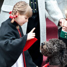 Princess Ingrid Alexandra with the familiy dog, Milly Kakao (Photo: Glenn Svendsen, Stella Pictures)