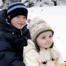 Princess Ingrid Alexandra with big brother Marius (Photo: Jon Eeg / Scanpix)