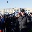 Kongen på Slottsplassen. Foto: Berit Roald / NTB scanpix