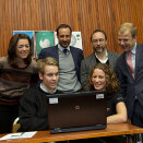 23 April: Crown Prince Haakon attends the Wikipedia Academy event celebrating Telenor's making Wikipedia free for 140 millions mobile users in Asia and Eastern Europe (Photo: Terje Bendiksby, NTB Scanpix)