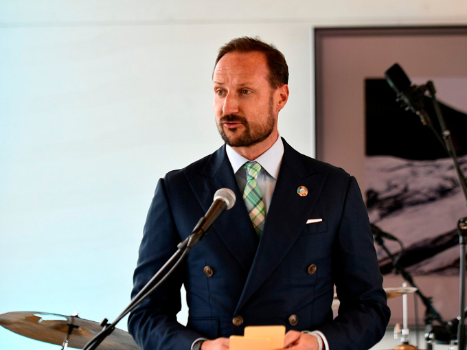The Crown Prince opens the Vegaøyan Archipelago World Heritage Centre. Photo: Simon Aldra, Brønnøysunds Avis