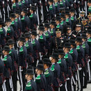 15 June: King Harald and Crown Prince Haakon inspect the Royal Guard at Huseby (Photo: Håkon Mosvold Larsen / NTB scanpix)