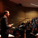 25 October: Crown Prince Haakon gives the opening adress at the Transatlantic Science Week at Berkeley, California (Photo: Robert Galbraith, Reuters / Scanpix)  