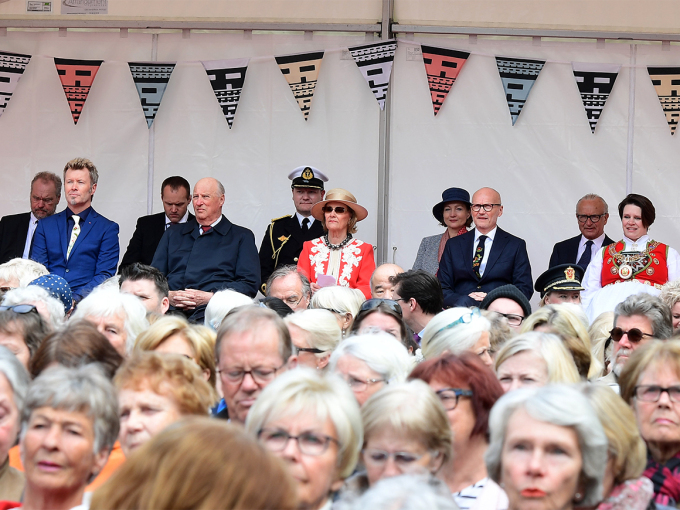 The King and Queen during the official opening of the Bergen International Festival 2017. Photo: Marit Hommedal / NTB scanpix