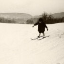 Crown Prince Olav skiing at Bygdø Royal Farm, 1907 (Photo: A.B. Wilse, The Royal Court Photo Archives)