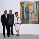 18 September: Queen Sonja attends an avant-première of the exhibition "Edvard Munch, l'oeil moderne" (Edvard Munch - the Modern Eye) at Centre Pompidou in Paris. (Photo: Thomas Samson, AFP / Scanpix) 