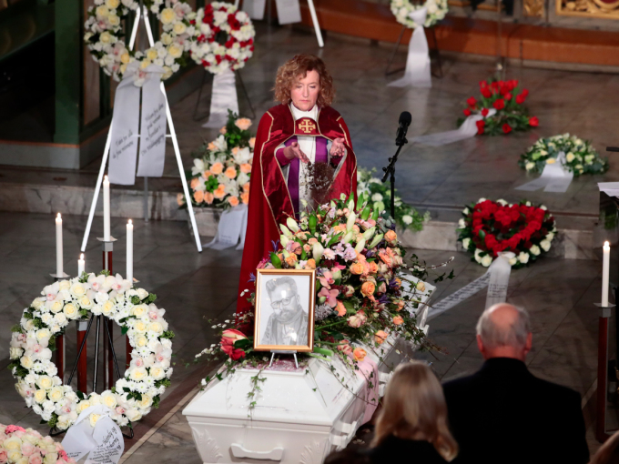 Bishop Kari Veiteberg officiated at the funeral service. Photo: Håkon Mosvold Larsen / NTB scanpix