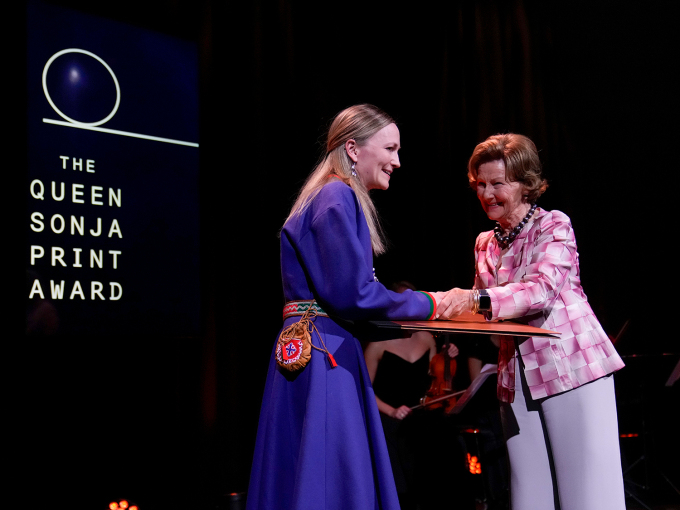 Meerke Vekterli received the QSPA Inspirational Award. Photo: Sven Gj. Gjeruldsen, The Royal Court