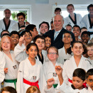 16 April: King Harald visits Ammerud Activity Centre and Grorud Taekwondo Club (Photo: Fredrik Varfjell / Scanpix)