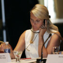 The Crown Princess attends the international AIDS conference in Toronto (Photo, Gorm Kallestad, Scanpix)