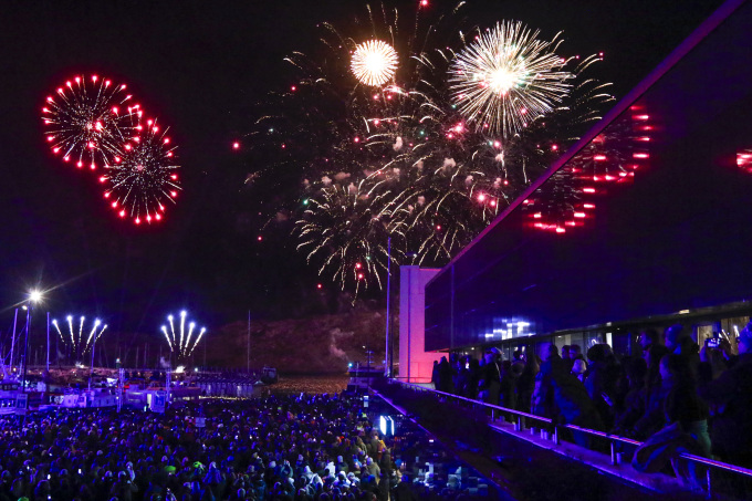 People's celebration during the opening of Bodø 2024. Photo: Jan Langhaug / NTB.