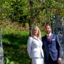 The Crown Prince and Crown Princess by the King's Birch outside Molde (Foto: Stian Lysberg Solum / NTB scanpix)