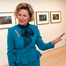 25. september: Dronning Sonja og  «Queen Sonja Print Award» åpner grafikkutstillinge «Nutida nordisk grafik» på Waldemarsudde i Stockholm. Foto: Jonas Ekströmer, TT / NTB scanpix  