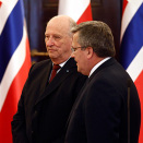 King Harald and President Bronislaw Komorowski (Photo: Lise Åserud / NTB scanpix)