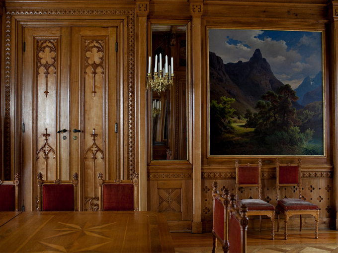 Norske kunstnere sto for utsmykningen rommene, som her i Spisesalen. Foto: Anette Karlsen / NTB scanpix