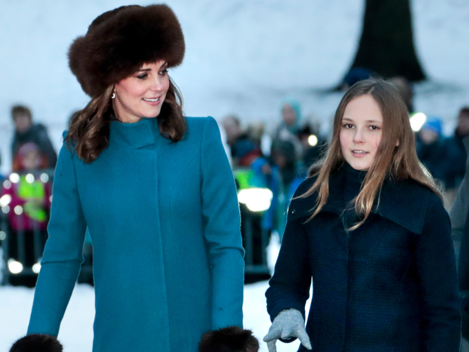 Princess Ingrid Alexandra accompanied the Duke and Duchess of Cambridge around the sculpture park. Photo: Cornelius Poppe / NTB scanpix 