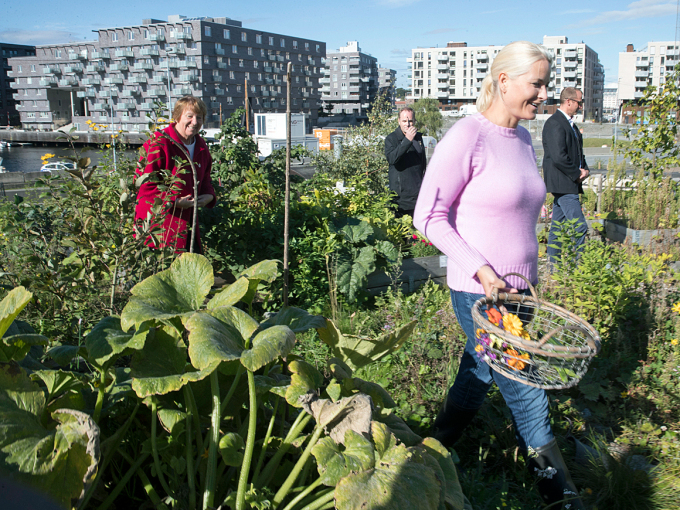 Crown Princess Mette-Marit on a visit to 