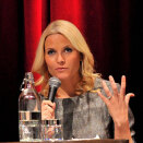 17 February: Crown Princess Mette-Marit speeks on Hiv/Aids at the International Student Festival in Trondheim, ISFIT (Photo: Ned Alley / Scanpix)