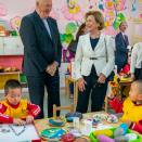 The tour of the kindergarten was followed by a seminar on kindergarten education. Photo: Heiko Junge, NTB scanpix