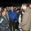 Deputy Governor Ms. Surenchimeg demonstrates how street lighting has made their community safer (Photo: D. Rentsendorj, Montsame news agency).
