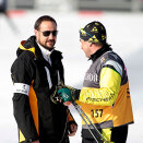 Crown Prince Haakon in the arena prior to the start of the 50 km cross country (Photo: Gorm Kallestad / Scanpix)