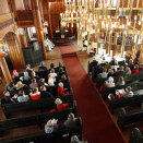 King Harald, Queen Sonja and Princess Astrid, Mrs Ferner attend the Church Service at Holmenkollen Chapel (Photo: Lise Åserud / Scanpix)