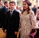 Crown Princess Mary and Prince Christian of Denmark leave the Palace Chapel. Photo: Lise Åserud / NTB scanpix