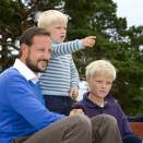 The family at Risørflekken July 2009 (Photo: Heiko Junge, Scanpix)