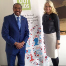 16 February: Crown Princess Mette-Marit attends meetings with UNAIDS in Geneva. UNAIDS' Michel Sidibé shares the Crown Princess' wish for young leadership in the fight against AIDS (Photo: Marianne Hagen, the Royal Court)