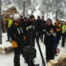 1 March: Crown Prince Haakon visits the lean-to of the Norwegian Forestry Society in Holmenkollen, on the occasion of the opening of the International Year of Forests (Foto: Christian Lagaard, The Royal Court).