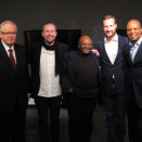19 October: Crown Prince Haakon attends Global Dignity Forum in Helsinki, Finland, with Martti Ahtisaari, Pekka Himanen, Desmond Tutu and John Hope Bryant (Photo: Liv Anette Luane)