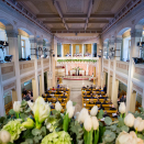 Første element i programmet selve jubileumsdagen var en gudstjeneste i Slottskapellet. Foto: Vegard Wivestad Grøtt / NTB scanpix