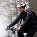 24 April: Crown Princess Mette-Marit cycles from Skaugum Estate to work at the Royal Palace, accompanied by representatives of the Cylce to Work Campaign (Photo: Terje Bendiksby / NTB scanpix)