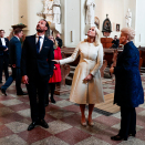 A brief visit to one of Vilnius' churches along the way. Photo: Lise Åserud, NTB scanpix