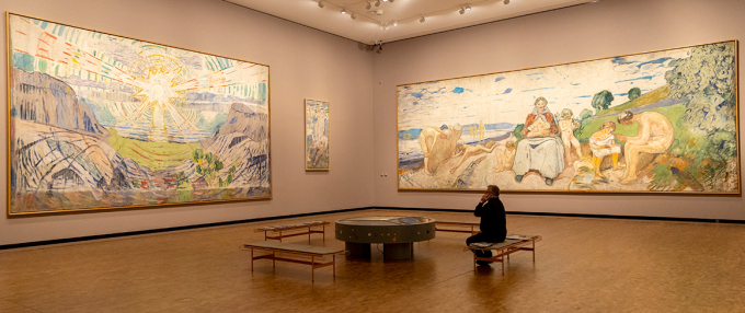 The many different-sized exhibition halls ensure that all the artworks are presented optimally. Photo: Beate Oma Dahle / NTB