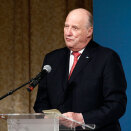King Harald speaks at the Poland-Norway Partnership Conferance i Warsaw (Photo: Lise Åserud / NTB scanpix)