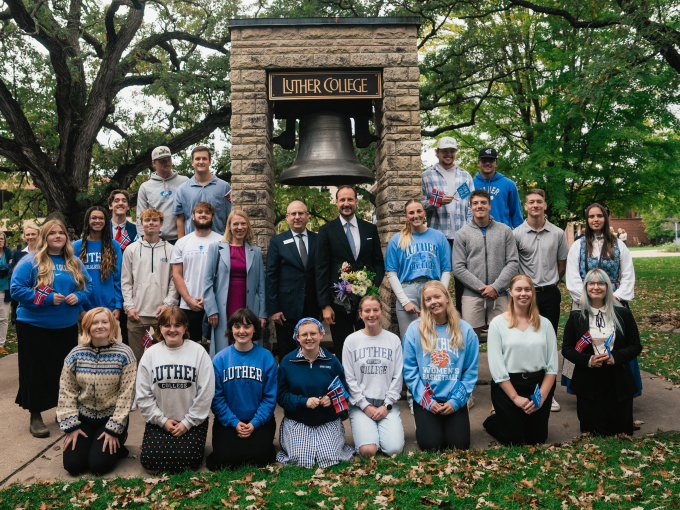 Crown Prince Haakon visits Luther College, which was founded by Norwegian immigrants in 1861. Photo: Ola Vatn, The Royal Court