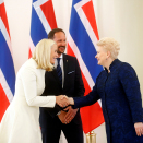 The second day of the Baltic visit took place in Lithuania. The Crown Prince and Crown Princess were warmly welcomed to Vilnius by President Dalia Grybauskaitė. Photo: REUTERS/Ints Kalnins