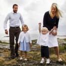 The familiy at Flatholmen August 2008 (Photo: Lise Åserud, Scanpix)