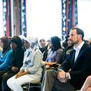 21 April: Crown Prince Haakon attends Dignity Day at Ulsrud secondary school in Oslo (Photo: Berit Roald / Scanpix)
