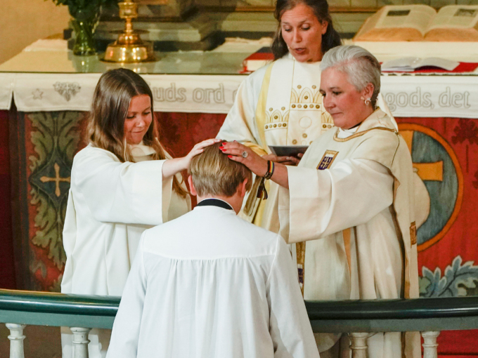 Prince Sverre Magnus is confirmed. Photo: Stian Lysberg Solum / NTB scanpix 