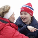 9. mars: Kongefamilien er til stede i Holmenkollen på den tradisjonsrike hoppsøndagen. Foto: Berit Roald / NTB scanpix