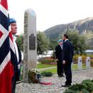 Wreath laying ceremony in the UN Park in Vikeså (Foto: Bjørn Sigurdsøn, Scanpix)