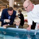 17 March: Crown Prince Haakon and Prince Sverre Magnus attend the opening of the annual boat fair "Sjøen for alle". (Photo: Gorm Kallestad / Scanpix)