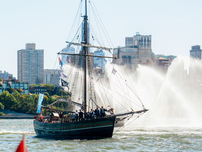 Restauration arriving in New York. Photo: Ola Vatn, The Royal Court