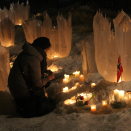 Lystenningen fortsatte utover kvelden. Foto: Liv Osmundsen, Det kongelige hoff