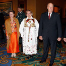 Ambassador Wegger Strømmen and Ms Cecilie Strømmen hosted a banquet in honour of Their Majesties in Minneapolis (Photo: Lise Åserud / Scanpix)