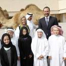 The pupils had prepared a presentation about life in Qatar, both about their school day and their leisure activities (Photo: Lise Åserud / Scanpix)